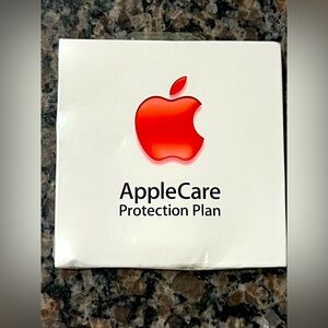 Apple Support Plan with Red Logo on White Box